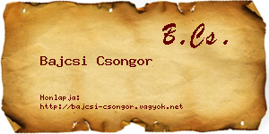 Bajcsi Csongor névjegykártya